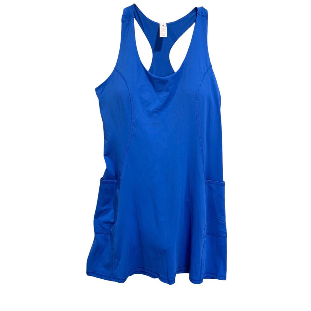 Large 90 Degree by Reflex New Tennis Dress with Body Suit Liner Strong Blue
